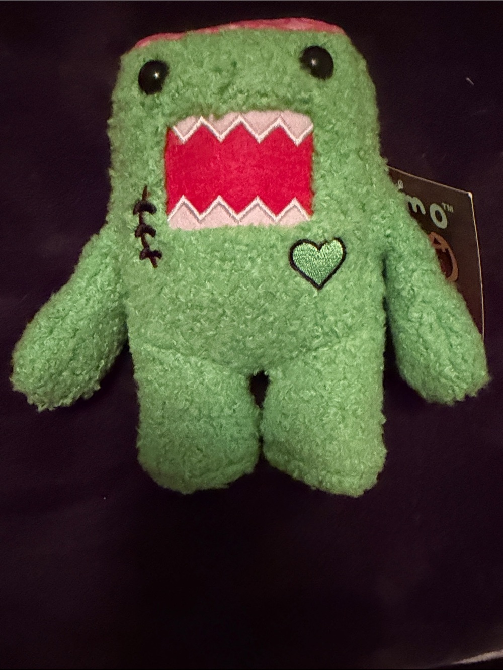 Domo zombie plush Stuffed Toy - Green with Red Mouth - Picture 13 of 15